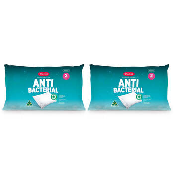 4pc Tontine Anti-Bacterial Medium Sleeping Pillow - White