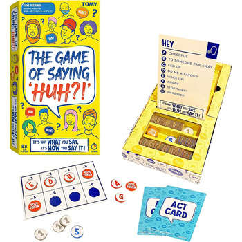 Tomy The Game of Saying Huh Family Party Tabletop Game 8y+