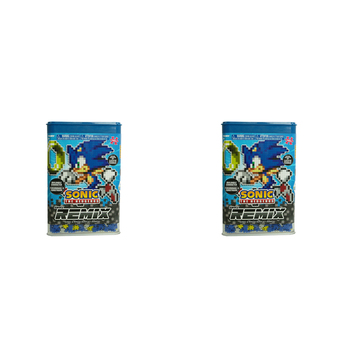 2PK 750pc Jixelz Remix Sonic the Hedgehog + Ring Jigsaw Puzzle Set 8y+
