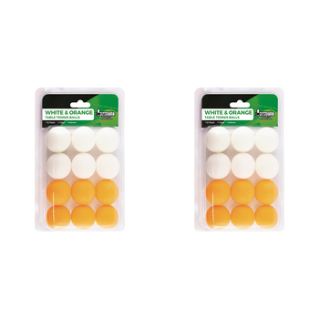 2x 12pc Formula Sports 4cm Table Tennis Balls - White/Orange