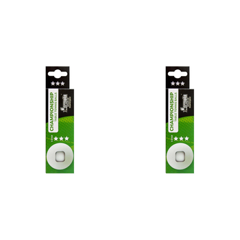 2x 3PK Formula Sports 4cm Championship Balls 3 Stars - White