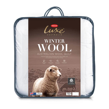 Tontine Queen Bed Luxe Australian Winter Wool Quilt 