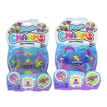 2x Tangle Charms Fidgety Wearables Sensory Kids Toy Assorted 3+