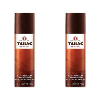2PK Tabac Original Shave Foam Rich Protective Lather Smooth Shaving For Men 200ml