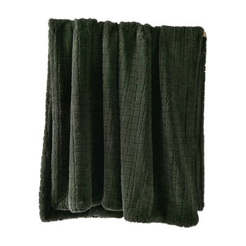 Bianca Tambar Throw Rug Faux Fur Sofa/Bed Decor 170x130cm Forest Green