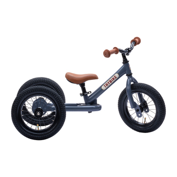 Trybike Grey Vintage 3-Wheel 86cm Balance Bicycle Kids Ride On 18m+