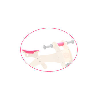 Trybike Soft Chin Guard & Seat Cover Set - Pink 18m+