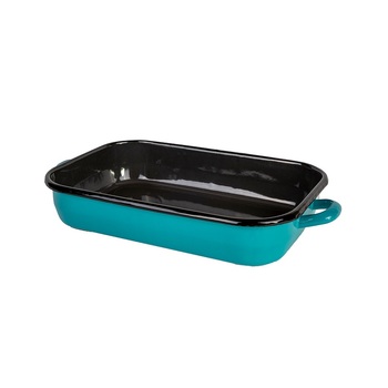 Urban Style 26cm Enamel Baking Dish Roasting Tray - Teal
