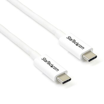 2m Thunderbolt 3 Cable 20Gbps - White - Thunderbolt USB-C DP