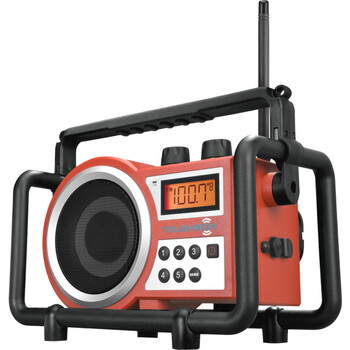 Am/ Fm Tough Box Utility Radio Red Tradesman Proof - Sangean