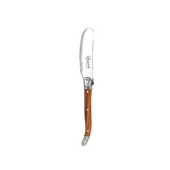 12pc Laguiole Etiquette 11.5cm Pate Knife - Wooden