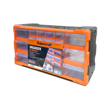 Supercraft 22 Draw Parts/Screws/Bolt Storage Solution Organiser Fastener