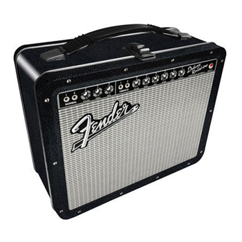 Aquarius Fender Amp Tin Fun Box Storage w/ Carry Handle - Black