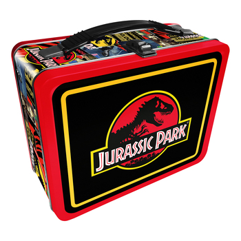 Aquarius Jurassic Park Tin Fun Box Storage w/ Carry Handle