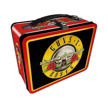 Aquarius Tin Carry All Guns & Roses Fun Box Food Storage Lunchbox