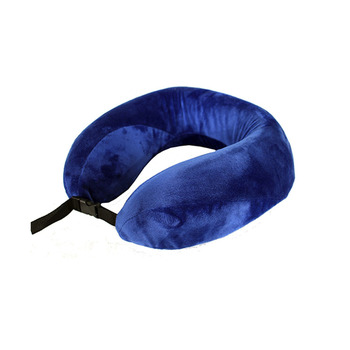 Tosca Memory Foam Travel Neck Support Sleeping Pillow  - Navy
