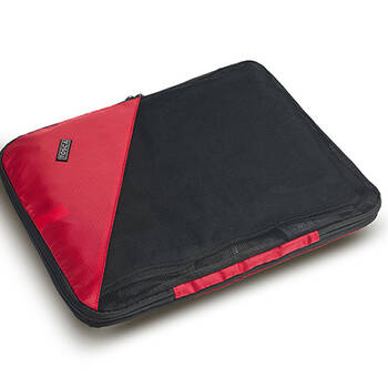 2pc Compression Cube Men Travel Luggage Medium Organisers - Red