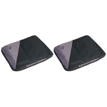 2PK 2pc Compression Cube Men Travel Luggage Small Organisers - Black