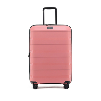 Tosca Comet PP 25" Checked Trolley Travel Suitcase - Coral