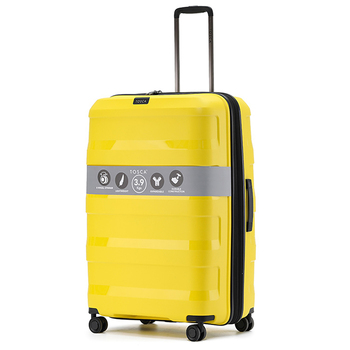 Tosca Comet PP 29" Checked Trolley Travel Suitcase - Yellow