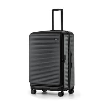 Tosca Zen Large Suitcase Travel Luggage W/ Wheels & Combination Lock 77cm Black