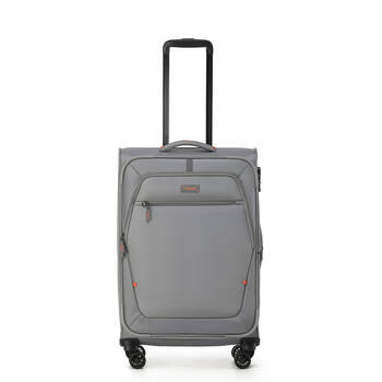 Tosca Luna Lite Soft Case Travelling Luggage Suitcase Medium 65x42x28cm GRY/ORG