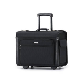 Deluxe Business Pilot Case Luggage Suitcase Bag 50x40cm - Black