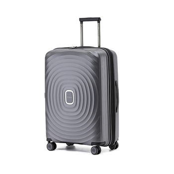 Tosca Eclipse 25" Checked Travel Suitcase - Charcoal