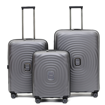 3pc Tosca Eclipse Wheeled Suitcase Luggage Set - Charcoal