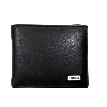 Tosca Gold Men's Leather Cash/Card Folding Wallet