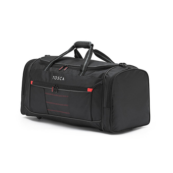 Tosca 80L Travel Sports Duffle Bag Black/Grey/Red Medium