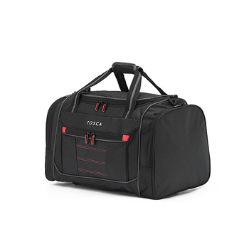 Tosca Small Duffle/Weekender Bag 30x48cm - Black/Red