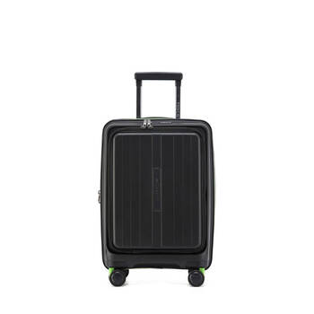 Tosca Cruiser Hard Case Carry On Travelling Suitcase Small 53x34x23cm BLK/LIM