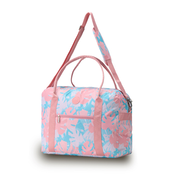 Tosca Fashion Onboard Overnight Tote Bag - Pink Palm