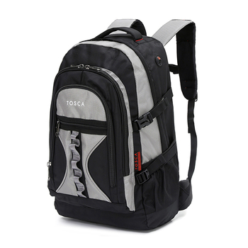 Tosca 50L/58cm Deluxe Padded Backpack - Black/Grey