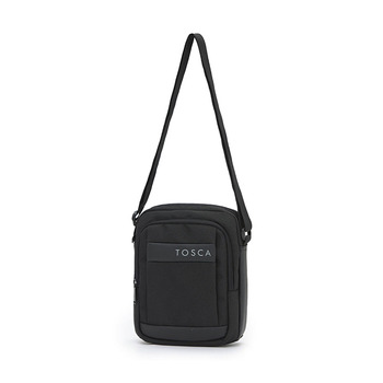 Tosca Mens Travel Shoulder Cross Body Side Bag - Black