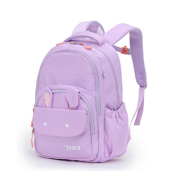 Tosca Kids Adjustable Bunny School Backpack - Purple