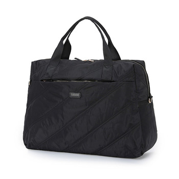 Tosca Shoulder Market/Work Commute Tote Bag Black Stitch