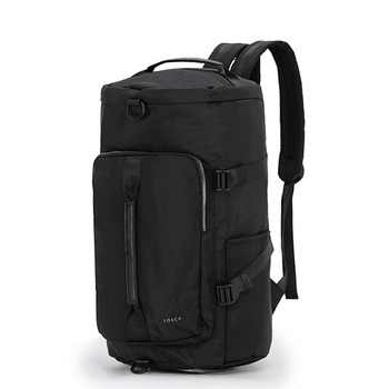 Tosca Barrel Travel Heavy Duty Hiking Backpack/Tote Black