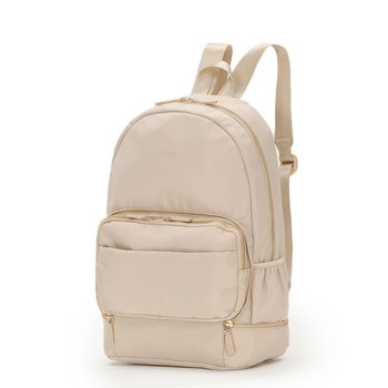 Tosca Zip/Fold Away Weekend Backpack/Shoulder Beige