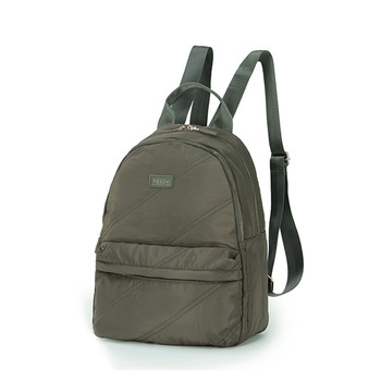Tosca Daily Shoulder Laptop School Backpack Khaki Stitch