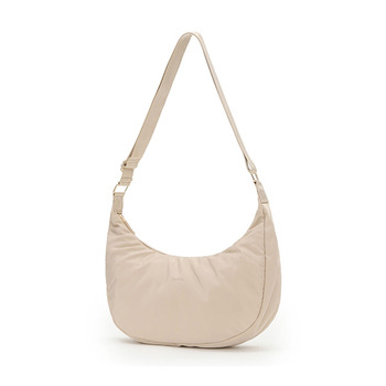 Tosca Everyday Hobo Shoulder Compact Handbag Beige