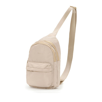 Tosca Shoulder Slinger Crossbody Utility Bag Beige