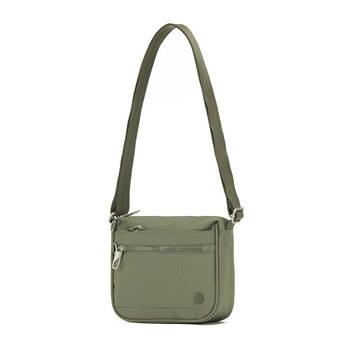 Tosca Anti-Theft RFID Blocking Shoulder Travel Bag 23x19cm - Khaki