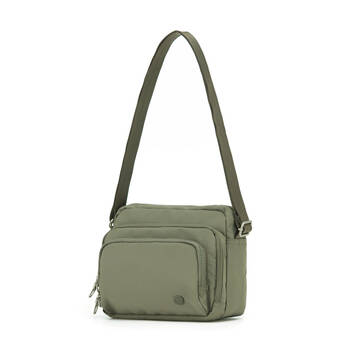 Tosca Anti-Theft RFID Blocking Shoulder Travel Bag 25x20cm - Khaki