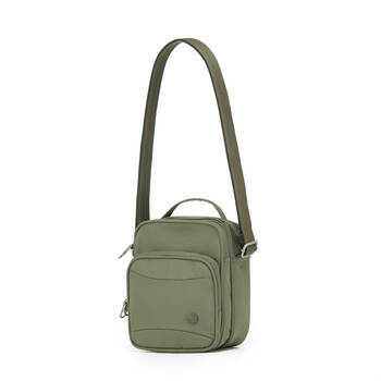 Tosca Anti-Theft RFID Blocking Shoulder Travel Bag 18x21cm - Khaki