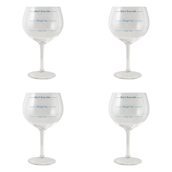 4PK Splosh Teacher Balloon Drinking Glass 675ml - Clear