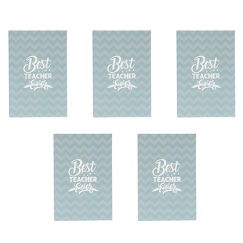 5PK Splosh Best Teacher Ever Sticky Note w/ 4-Page Marker Set