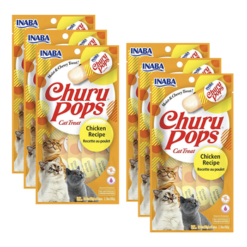 24pc Inaba Churu 15g Pops Chicken Recipe Pet Cat Treats