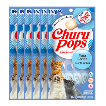 6x 4PK Inaba Churu Pops Tuna Cat Treat Tubes 15g